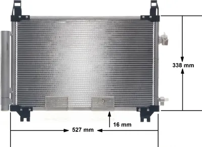 Produktbild von MAHLE AC 806 000S Kondensator Klimaanlage Klimakondensator für TOYOTA Yaris Schrägheck (P9) +Trockner
