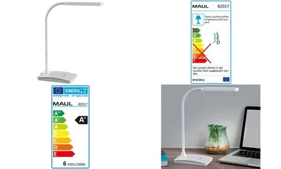 Produktbild von MAUL Tischleuchte MAULpearly LED 3.000 - 6.500 K dimmbar Standfuß schwarz