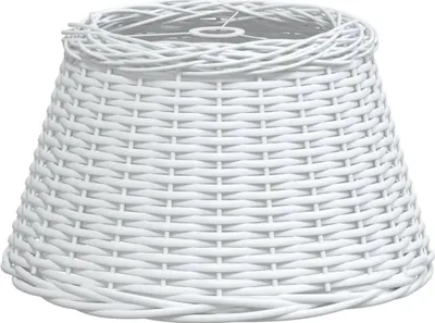 Obrázok produktu pre vidaXL tienidlo biele Ø50x30 cm Wicker