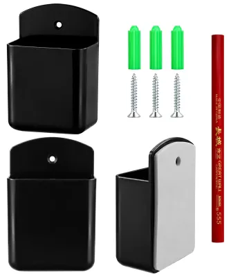 3er-Set Wand-Fernbedienungshalter, selbstklebend, schwarz
