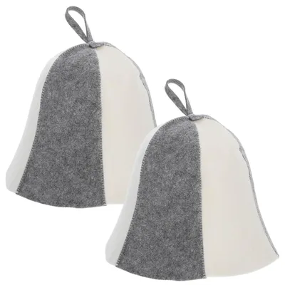 Immagine prodotto di Solidchoice - Set di 2 cappelli in feltro per sauna, da donna
