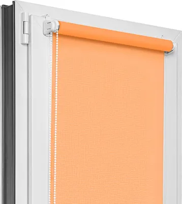 Obrázok produktu pre Roleta Estika bez vŕtania – 35 cm cm x 150 cm cm – Oranžová – Jednoduchá montáž pomocou úchytov