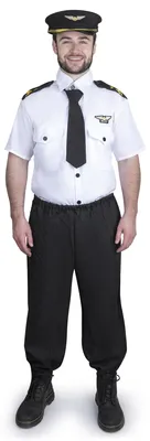 Produktbild von Pilotenkostüm Deluxe für Erwachsene, Halloween, Cosplay, Rollenspiel, Outfit