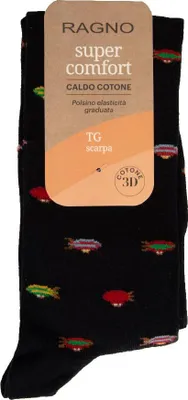 Zdjęcie produktu dla Długie skarpety do kolan dla mężczyzn marki RAGNO, para niezwykle wygodnych i ciepłych skarpet bawełnianych, numery katalogowe U857CS/U861CS/U852CS/U850CS, rozmiary 2–39/42, skład: 75% bawełna, 23% poliester, 2% Elasthan