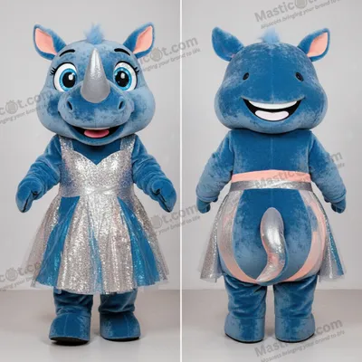 Imagen del producto de Mascota MASTICOT rinoceronte azul aterciopelado