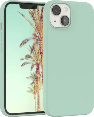 Produktbild von EAZY CASE Silikonhülle für Apple iPhone 14 Silikon Backcover Schutz in Grün