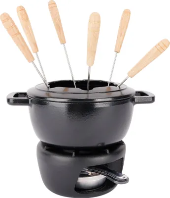 Obrázek produktu pro Útulná a trendy fondue sada Fontestic litina černá – Ø 18 cm