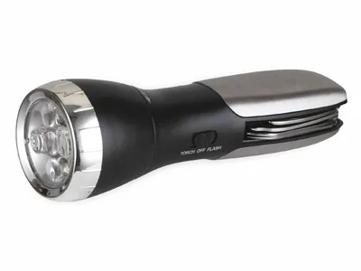 Productafbeelding van kh-security Be Prepared: Multifunctionele zaklamp, werkt op batterijen