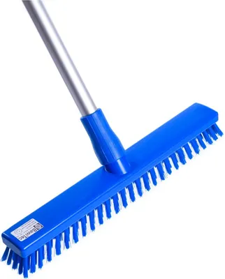Produktbild von Profi Hygiene-Schrubber Großflächen-Wischer 40cm nach HACCP mit Stiel Aluminiumstiel blau