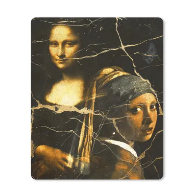 Produktbild von MuchoWow® Mauspad Mousepad Alte Meister - Malerei - Collage 30x40 cm - Mousepads - Maus Mat - Pad - Mausunterlage - Mausmatten