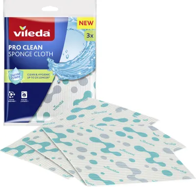 Produktbild von Vileda Schwammtuch Pro Clean 3er Pack