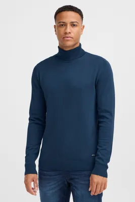 Produktbild von Blend BHMwedat Herren Rollkragenpullover Pullover mit Rollkragen Rippbündchen Label-Details Regular fit