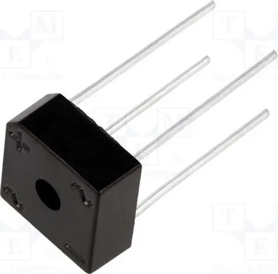 Obrázok produktu pre 1x Jednofázový usmerňovač Urmax: 50V, If: 6A, Ifsm: 180A, model GBPC6005, jednofázový