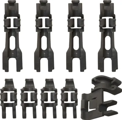 Produktbild von Klammerset Bosch 00632372 Korbeinsatz Klammer 9x für Unterkorb Geschirrspüler