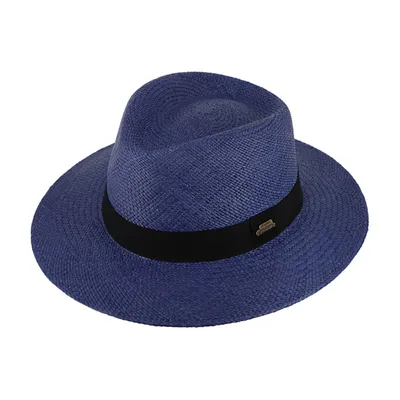 Produktbild von Fiebig Panamahut Traveller mit Ripsband Marine Gr. 55