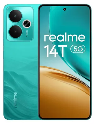 Zdjęcie produktu dla realme 14T, 16,9 cm (6.67"), 8 GB, 256 GB, 50 MP, Android 15, Zielony