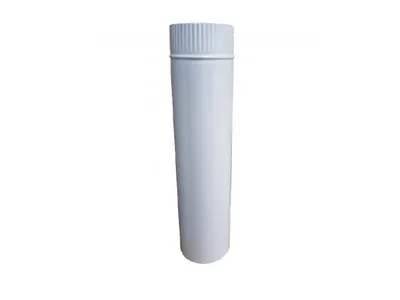 Obrázek produktu pro Žemini, Roura pro kouřovod, průměr 150 mm, délka 1 m, smalt - bílý