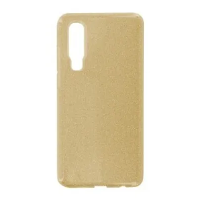Produktbild von Glitzernde Silikon Handyhülle für Huawei P30 Gold cnt1294