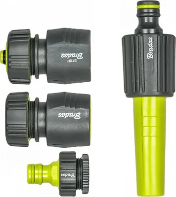 Image de Kit d'arrosage 4 pièces Bradas 1/2" Kit de tuyaux de jardin Raccord rapide Raccord de robinetRaccord rapide 4253