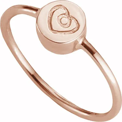 Produktbild von Cai Ring 925/- Sterling Silber rotvergoldet Herz 41184721043550