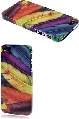 Produktbild von Schutzhülle Case Backcover für Apple iPhone 5 / 5s Federn