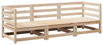 Immagine prodotto di vidaXL Set di divani da giardino a 3 pezzi in legno di pino massiccio