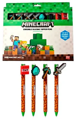 Image de Set Minecraft avec 8 crayons de couleur