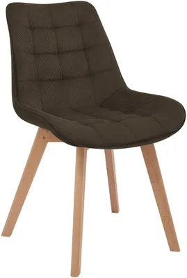 Obrázek produktu pro Jídelní židle Brook Cord, hnědá, potažená látkou