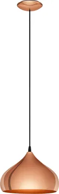 Produktbild von HAPTON Hängeleuchte Hängelampe Pendellampe Pendelleuchte - H110 x Ø29 cm - kupfer - 1X60W exkl. - IP20