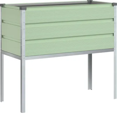 Zdjęcie produktu dla vidaXL Sadzarka pastelowa zieleń 100 x 45 x 90 cm Stal ocynkowana