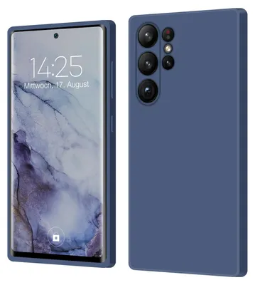 Produktbild von Hülle für Samsung Galaxy S23 Ultra Case Cover Bumper Smartphone Softgrip Schutzhülle Farbe: Lavendelblau