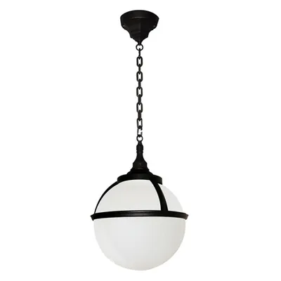 Image de Glenbeigh Elstead blanc E27 60W lampe suspendue sphérique pour l'extérieur