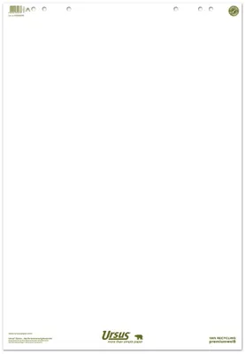 Produktbild von Ursus® Green 608580000 Flipchart-Block - 68 x 99 cm, blanko, 80 g/qm, 20 Blatt