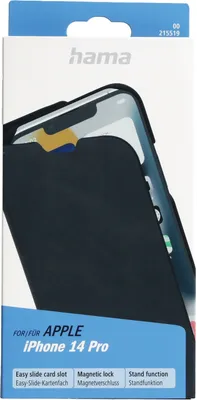 Produktbild von Hama 00215519, Folio, Apple, iPhone 14 Pro, 15,5 cm (6.1"), Schwarz