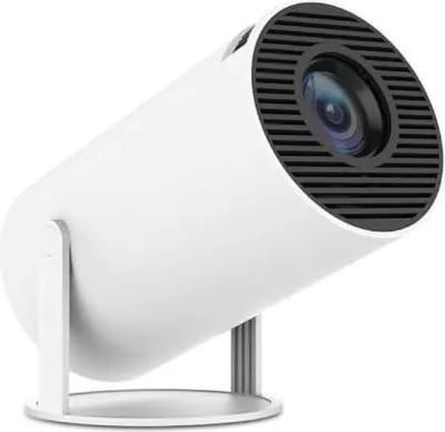 Produktbild von Mini Beamer HY300 PRO | 4K Unterstützt | Full HD 1080P | Android 13 | WiFi 6 | Bluetooth 5.3 | 8000 Lumen | Auto-Keystone | 200" Display | HDMI & USB | Heimkino Projektor+ Heartforcards® Versandschutz