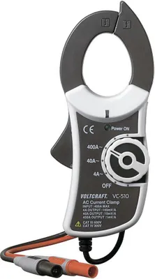 Produktbild von VOLTCRAFT VC-510 Stromzangenadapter Messbereich A/AC (Bereich): 0 - 400 A