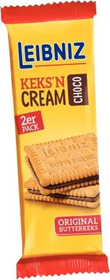 Image de Leibniz Keksn Cream Choco Biscuit au chocolat 2 Snack Pack 38g
