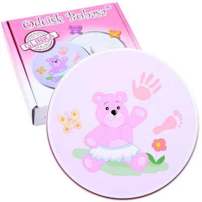 Image de Souvenir d'enfant avec empreinte de main + argile ZA4025 RO