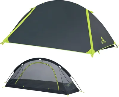 Imagen del producto de Tienda de campaña ultraligera, para 1 persona, apta para 3 estaciones, impermeable, compacta, ideal para senderismo