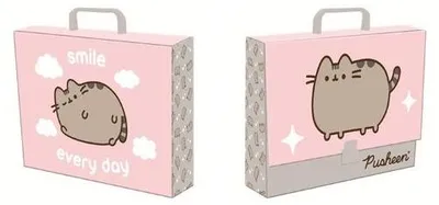 Image de Pochette A4 XL avec poignée, 33 x 24,8 x 9 cm. Pusheen - St.Majewski