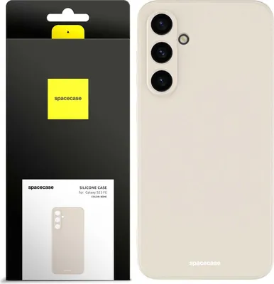 Image de Coque en silicone SPACECASE Coque en silicone pour Galaxy S23 FE Beige