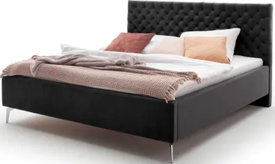 Produktbild von Doppelbett Janice mit Stauraum 180x200cm - schwarz