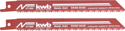 Produktbild von kwb 577400 Säbelsägeblätter, Metallbearbeitung, Bi-Metall, grob 2 St