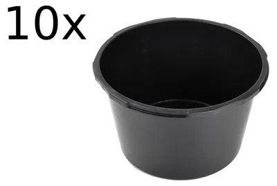 Produktbild von 10x Mörtelkübel 65 L rund Baukübel Zementkübel Mörtelwanne Mörtelkasten Baueimer