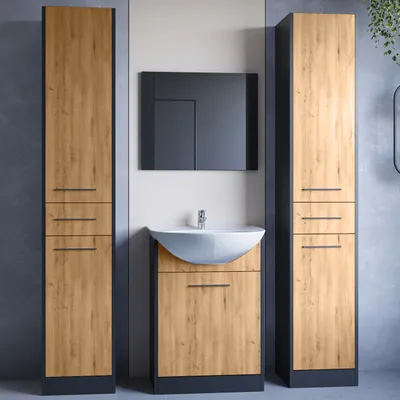Obrázek produktu pro Koupelna SLIM MAX černá / dub artisan