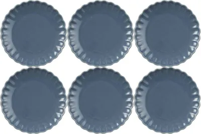 Produktbild von 6er SET Kuchenteller, Dessertteller MYNTE Cornflower blau D. 19,5cm Ib Laursen
