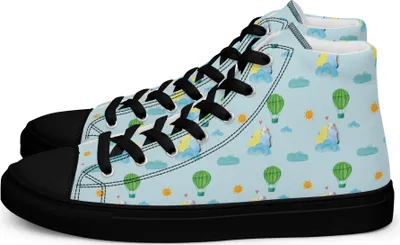 Produktbild von Mr. & Mrs. Panda Damen Sneaker Black Edition Wellensittich Liebe Größe 40 - Blau - Geschenk, Turnschuhe Schwarz, Verliebt, Schwarze Sneakers, Kuscheln, Freundin, für