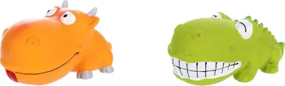 Produktbild von Flamingo Hundespielzeug Latex Dundee Krokodil Multi