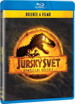 A Blu-ray case for the Jurassic World complete collection.