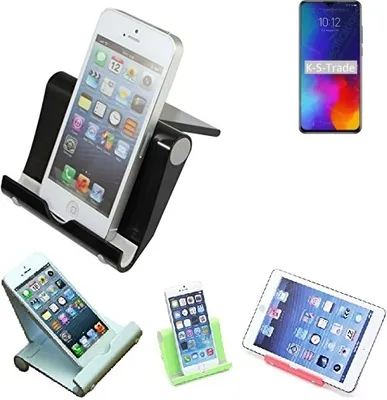 Produktbild von K-S-Trade Handy-Ständer kompatibel mit Lenovo K10 Note faltbarer Tischständer Smartphone Tablet Halterung Reise